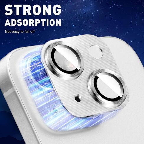 لوكبوي 2PCS حامي عدسة الكاميرا المعدنية لـ iPhone 13/iPhone 13 Mini ، تغطية الهاتف ثلاثية الأبعاد تغطية الألومنيوم ، غلاف الخلفية للحماية الكاملة للحماية الكاملة in Kuwait