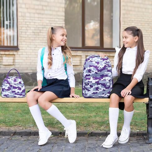 Bluboon Teen Girls School Backpack Kids Bookbag Set with Lunch Box Pencil Case Travel Laptop Backpack Casual Daypacks in Kuwait