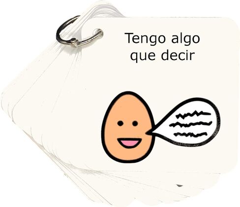 Visual Communication Keyring - Compatible with PECS and Boardmaker - for Autism, ADHD, Non Verbal - French Version in Saudi Arabia