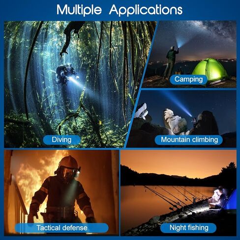 مصباح غوص APLOS AP30C 3000lm - 3 أوضاع، مؤشر الطاقة، مقاوم للماء IPX8 in Kuwait