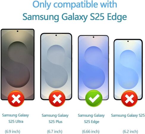 2 حزمة لجهاز Galaxy S25 Ultra Screen Protector + [2 Pack] Samsung Galaxy S25 Ultra Camera Lens Protector. in Kuwait