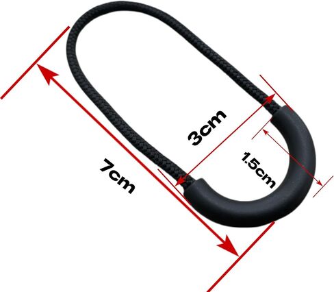 BJA 30KG Loading Force Heavy Duty Zipper Pull for Jackets, Soft Cooler, Tactical Bags, Military Gear, Boots (Black, 10 pcs) in Saudi Arabia