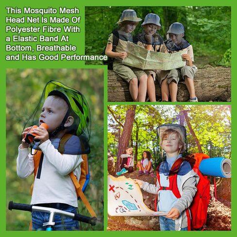 Hestya 4 Pack Mosquito Mase Mesh Net Net Net Net لـ Outdoor Hiking Camping Climbing Mosquito Fly Fly Ensects (الرمادي) in Kuwait