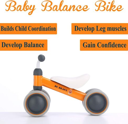 BEKILOLE Balance Bike for 1 Year Old Girl Gifts Pre-School First Bike and 1st Birthday Gifts - Train Your Baby from Standing to Running | Toys for 1 Year Old (Blue) in Saudi Arabia