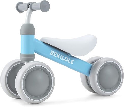BEKILOLE Balance Bike for 1 Year Old Girl Gifts Pre-School First Bike and 1st Birthday Gifts - Train Your Baby from Standing to Running | Toys for 1 Year Old (Blue) in Saudi Arabia