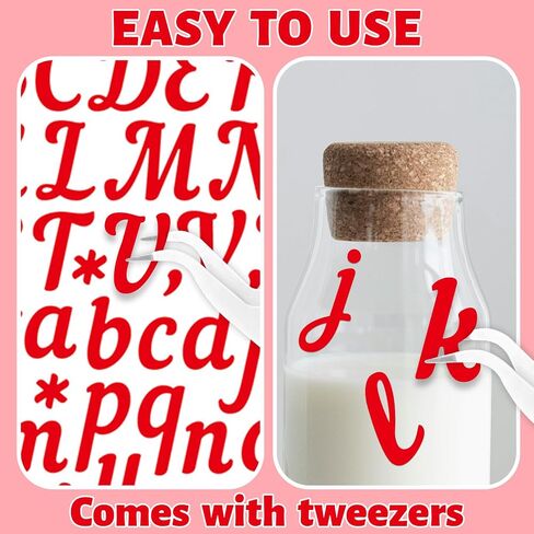 15 Sheets Hot Pink Letter Stickers 1 Inch, Hot Pink Alphabet Letter and Number Vinyl Stickers Waterproof,Pink Stickers Self-Adhesive for Mailbox Poster Scrapbooking Sign Grad Cap Decoration (Hot Pink) in Saudi Arabia