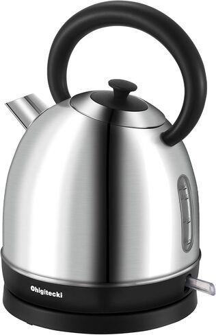 1.7L Electric Kettle, Cute Water Boiler with Thermometer & Auto Shut-Off, 1200W Fast Boiling Kettle for Home Kitchen Office, BPA-Free, Boil-Dry Protection (Stainless Steel Sanding) in Saudi Arabia