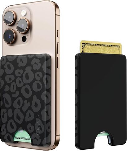Casely MagWallet | Starfish Wishes | Coral Pink Shimmer | Slim Wallet Card Holder | Compatible with MagSafe | Soft-Touch Hard Silicone | Holds Up to 3 Cards in Saudi Arabia