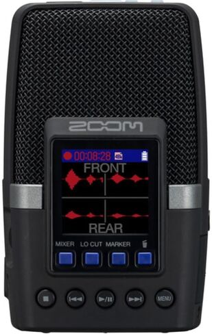 Zoom H2essential Multi-Mic Handy Recorder, 32-Bit Float, Portable Recorder, 3 Built-in Microphones, Mono, Stereo, and Surround Sound, Records to SD Card, USB Mic, for Music, Podcast, & More in Kuwait