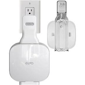 جدار الجدار المخرج متوافق فقط مع Eero Pro 6e و Pro 6 Mesh Wi-Fi Router Extender لا يوجد أسلاك فوضوية ومساحة لتوفير المساحة
