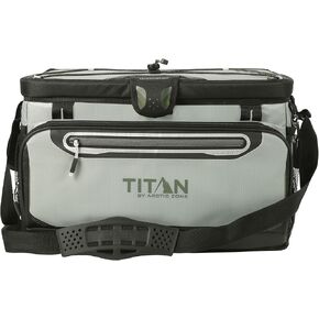 Titan by Arctic Zone 48 Can Zipperless Soft Cooler with HardBody Liner, Seagrass