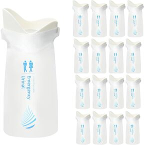 Emergency Disposable Urinal Bags, 20 Pcs Portable Pee Bags Bag and Vomit Bags, 700ML Unisex Urinal Toilet Bag.