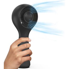 3 Speed USB Rechargeable Portable Desk Fan with Hanging Strap, Ultra Quiet Personal Fan for Makeup Setting, Office, Travel, Outdoor | Fits in Purse, Lightweight & Battery Operated