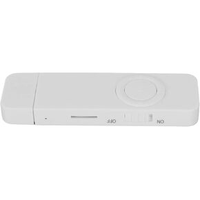 MP3 Player, 8GB Memory Portable MP3 Player 180mah Battery Lightweight USB Flash Drive HiFi Lossless Sound Support Up to 64GB for Students (White)