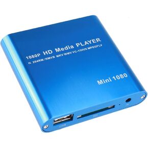 AGPtEK Mini 1080P Full HD Digital Media Player - MKV/ RM-SD/ USB HDD-HDMI