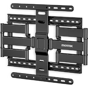 monTEK 1.1" Ultra Slim TV Wall Mount for 37-75 Inch TVs, 132lbs Heavy Duty, 4X Weight Tested, Full Motion Articulating Bracket, Max VESA 400x400mm, Fits 16/18" Studs