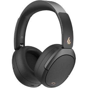 Edifier W80 Over Ear Headphones with -49dB Active Noise Cancelling, LDAC AAC Hi-Res Wired & Wireless, AI Clear Call, Fast Charging, Multipoint Connection, Bluetooth V5.4 - Black