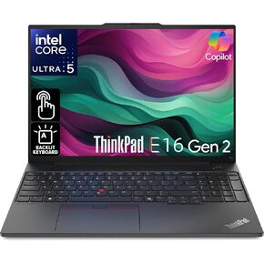 Oemgenuine Lenovo ThinkPad E16 Gen 2, WUXGA 16" Touchscreen, Intel Ultra 5-125U, 32GB DDR5 RAM, 1TB NVMe, FP, Backlit KB, WiFi 6E + BT, RJ-45, FHD Webcam, W11P, Business Laptop