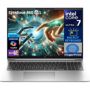 HP EliteBook 840 G11 AI Copilot Business Laptop 14.0" FHD+ Display (Intel Ultra 7 165U vPro (Beat i7-1355u), 32GB DDR5, 1TB SSD, Backlit KB, Fingerprint, 2 Thunderbolt 4, Webcam, Win 11 Pro)