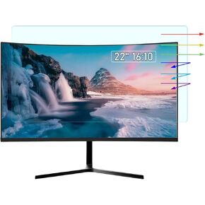 YINOVEEN 22 Inch Anti Blue Light Screen Protector for Universal Diagonal 22" with Aspect Ratio 16:10 Standard/Curved Monitor &Touchscreen, Protection Eyes Filter(19.2" x 10.8" /W x H)
