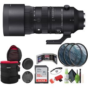 Sigma 70-200mm f/2.8 DG DN OS Sports Lens (Sony E) Bundle with Lens Case + 32GB Memory Card + Memory Card Wallet + USB Card Reader, SD/microSD + More