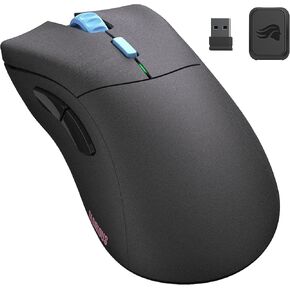 Glorious Forge Series One PRO Wireless Gaming Mouse – Ultra-Light 49g, 6-Button, 19K DPI, Wired/Wireless, 84-Hour Battery, No RGB, Ergonomic Claw Grip (Centauri Red)