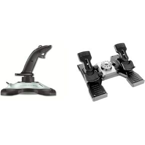 Extreme 3D Pro USB Joystick + Pro Flight Rudder Pedals Bundle