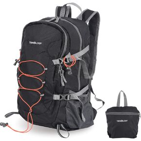 TREKOLOGY 30L Waterproof Lightweight Backpack – Foldable, Durable Daypack for Men & Women with Chest Strap & Multiple Compartments – Compact, Comfortable, Ideal for Hiking, Camping, Travel & Outdoors