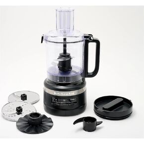 KitchenAid 9-Cup Food Processor Plus Julienne Disc Slice Shred Chop Stir Whipping Dough blade Black Matte