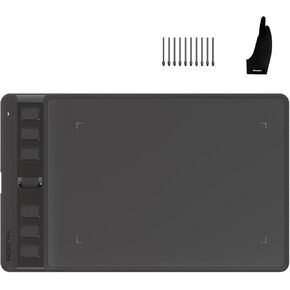 2023 HUION Inspiroy 2 Small Drawing Tablet (Black) and HUION Skeleton Artist Glove