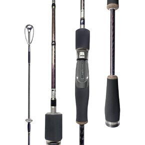 Fishing Rod, Aglirino Spinning Rod, High Modulus 24T+30T x45 Cross-Weave Carbon Fiber, LTS Ring Guides Ultralight Fishing Pole, Ideal for Trout, Bass and Panfish Fishing in Saltwater and Freshwater