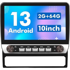 Android Car Radio Stereo for for Toyota Tacoma 2005-2015,10-Inch Touch Screen 2GB RAM 64GB ROM Supports CarPlay/Android Auto, Bluetooth, WiFi, GPS, FM/AM,Without Camera