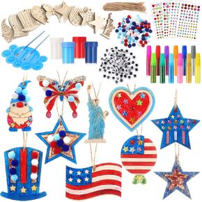 Yerliker 40 Sets Wooden Hearts for Crafts Unfinished Heart Wood Painting Crafts Kit Valentine's Day Ornaments Hanging Decorations Wood Crafts to Paint for Festival Parties Gifts Arts and Crafts in Saudi Arabia