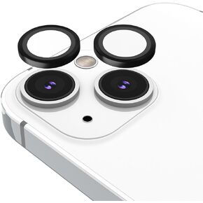 Case-Mate iPhone 14 Plus/iPhone 14 Camera Lens Protector with Aluminum Rings - Double Tempered Glass - Durable, Anti-Scratch Tech - Ultra HD View with Night Shooting, Case Friendly, Easy Install