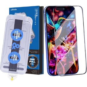 for iphone16 Screen Protector [Easy to Installation] 9H tempered glass screen protector Dust Free,Durable Case Friendly (for 16 (6.1")).