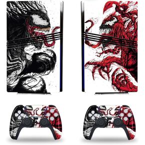 وحدة التحكم في ألعاب الفيديو Controllers Skin Sticker Super Hero ملصق ملصق متوافق مع وحدة تحكم PS5 Pro ووحدات التحكم الأجانب
