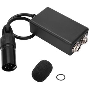 Aviation Headset Adapter GA Dual Plugs to XLR 5 Pin Male Adapter Headphone Extension Cable