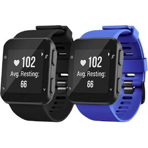 2 Pack Garmin Forerunner 35 Soft Silicone Replacement Bands