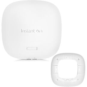 HPE Networking Instant On AP25 4x4 WiFi 6 Indoor Access Point (R9B27A) with Flush Mount Sleeve (R9B36A) | High-Performance Wireless Coverage | Power Source Not Included | US Model
