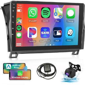 Carplay Car Radio for Toyota Tundra 2007-2013 Android Car Stereo for Toyota Sequoia 2008-2018, Rimoody 10.1'' Touch Screen GPS Navigation Android auto Mirror Link Bluetooth WiFi FM Backup Camera