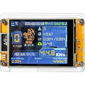 Heltec Bitcoin Miner NerdMiner V2 NMMiner ESP-WROOM-32 ESP32 Development Board 2.8 inch Smart Display Lucky Miner Hashrate Module 414KH/s Crypto Solo Lottery Miner