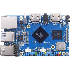 Orange Pi 5 Pro 16GB LPDDR5 8 Core 64 Bit RK3588S Single Board Computer, 8K Video Decoding 2.4GHz Frequency WiFi Bluetooth Open Source Board Run Orange Pi OS, Android, Debian, Ubuntu