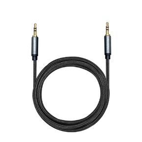 كابل صوت Riviera 3.5 مم 1/8 "TRS إلى 3.5 مم 1/8" TRS مضفر شيلد سلك النحاس الخالي من Oxugen و 24K كابل Aux منخفض الضوضاء مع سترة نايلون مضفرة للأدوات المسقالية الرقمية