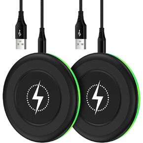 Pixel 9 Pro Wireless Charger Fast Charging Pad for Pixel 9a/9 Pro xl/8a/8 Pro/7 Pro/6/Samsung Galaxy S25 Ultra/S24 Plus/S24/S23/S22/S21/S20/S10,2Pack 15W Wireless Android Charger Fast Charging Station
