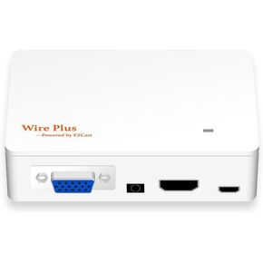 【Wire Plus】 HDMI VGA Converter Cable ، قم بتوصيله وتشغيله من أجل Apple iPhone/iPad للمراكز على شاشة جهاز عرض HDTV. (لا تدعم IOS 16 أو أكثر من الإصدارات)