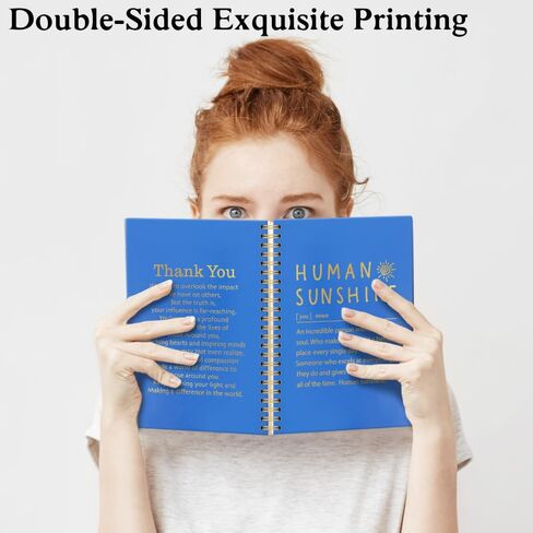 XQLZY Human Sunshine Definition White Hardcover Journal Notebook, Thank You Journal, Appreciation Gift for Coworkers Leaders Teacher Nurse, Farewell Gift for Coworker, Employee Thank You Gifts in Saudi Arabia