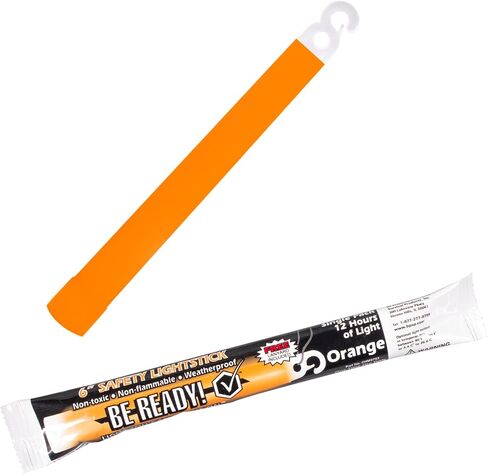Be Ready - Yellow 6" Industrial 12 Hour Premium Emergency Safety Chemical Light Glow Sticks 12 Pack in Kuwait