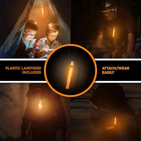 Be Ready - Yellow 6" Industrial 12 Hour Premium Emergency Safety Chemical Light Glow Sticks 12 Pack in Kuwait