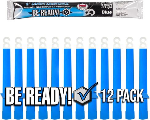 Be Ready - Yellow 6" Industrial 12 Hour Premium Emergency Safety Chemical Light Glow Sticks 12 Pack in Kuwait
