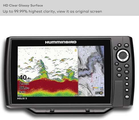 واقي شاشة زجاجي مميز مصمم لـ Humminbird Helix 9 Fish Fleser G3/G4 9 بوصة ملحقات الشاشة لمس in Kuwait